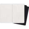 Блокнот MOLESKINE Cahier Journal XLarge, клетка, чёрный (3 шт.) QP322