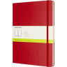 Блокнот MOLESKINE Classic XLarge, без линовки, красный QP092F2
